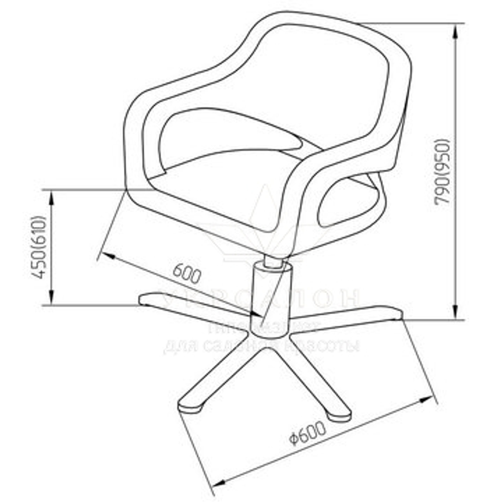 Перукарське крісло Monaco 2