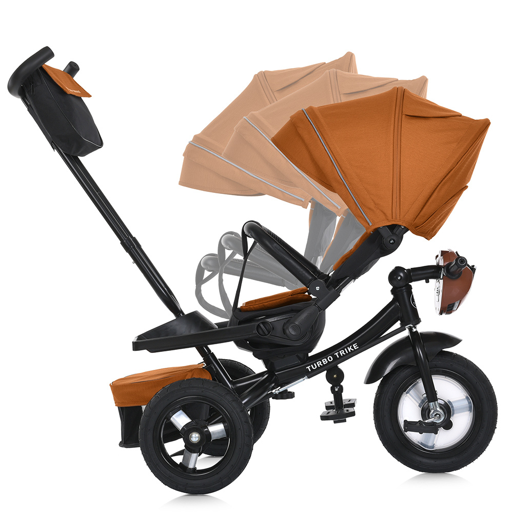 Дитячий триколісний велосипед Turbo Trike MT 1007 гумові колеса