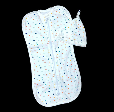 Пелюшка-кокон з шапочкою "Принт", інтерлок ТМ "Happy TOT"