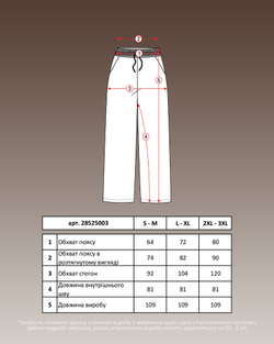 Брюки палаццо жіночі коричневого кольору (арт. 2852500302)