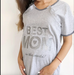 Сорочка для вагітних і годуючих мам, бавовна   "Best MOM"
