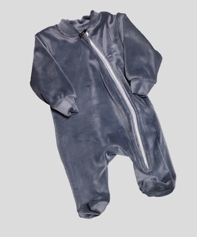 Комбінезон (ромпер) "Трек", велюр на плюші ТМ "SM"