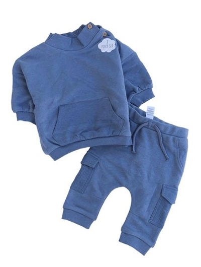 Костюм 2в1: світшот, штани, двунитка петля "George" (56-62 см)