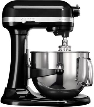 Планетарний міксер KitchenAid Artisan 5KSM7580XEOB із підйомною чашею чорний