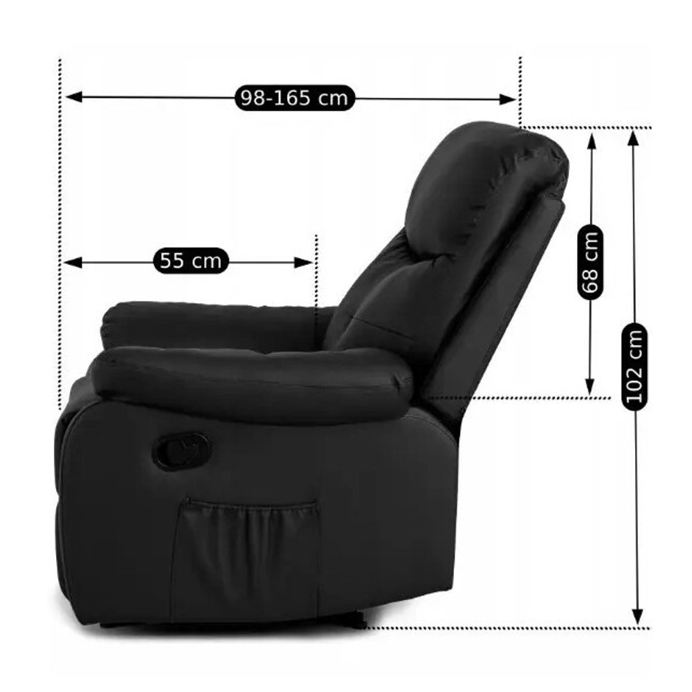 Педикюрное массажное кресло реклайнер Stark