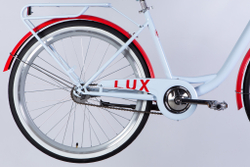 Велосипед городской 26 дюймов Dorozhnik Lux Velosteel 2025 с корзиной и багажником, рама 17"