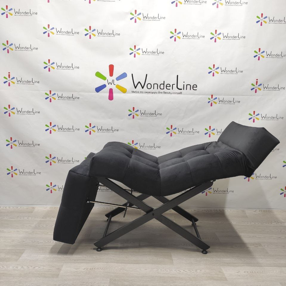 Анатомічна кушетка Tertio 2 Black для лешмейкерів та бровістів