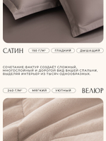 Комплект постельного белья Сатин Velvet Premium с Одеялом VP010