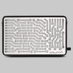 Вытяжка для маникюра настольная Ulka Nano, цвет черный (сетка металлик)