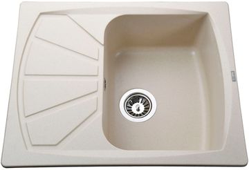 Кухонна мийка GLOBUS LUX Tana 610x500 слонова кістка