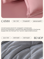 Комплект постельного белья Сатин Velvet Premium с Одеялом VP002