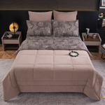 Комплект постельного белья Сатин Velouria Luxe с Одеялом VL007