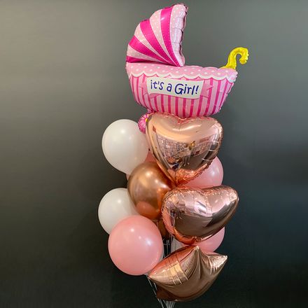 Шары на выписку из роддома девочки