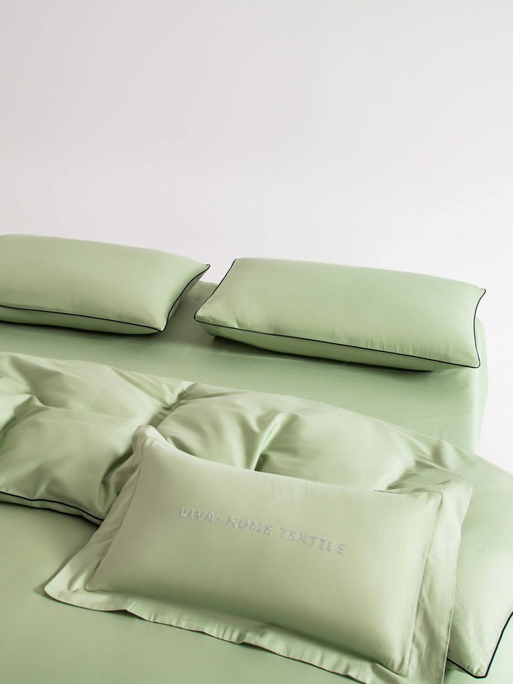 Комплект постельного белья Однотонный Сатин Элитный OCE012