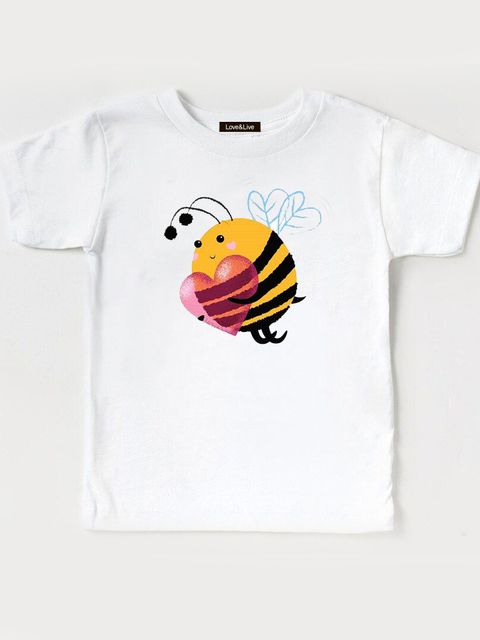 Футболка дитяча біла Busy Bees Love&Live
