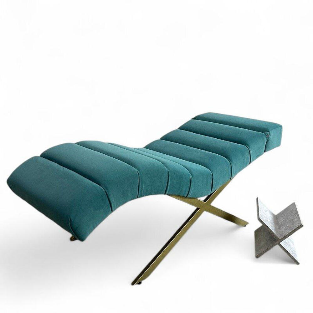 Анатомическая кушетка Mark 555-07 с подголовником и поперечной прошивкой для лашмейкеров и бровистов