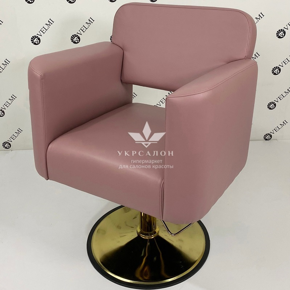 Перукарське крісло Eliot Gold на диску