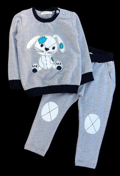 Костюм 2в1: світшот, штани "Зайчик", двунитка, ТМ "MiniWorld"