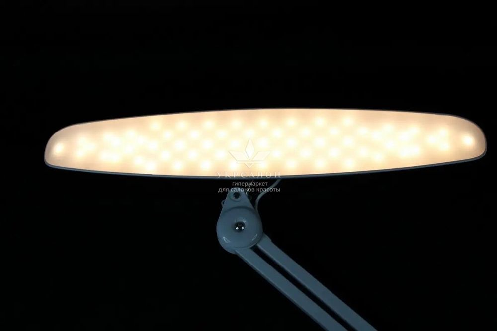 Настільна світлодіодна безтіньова Led лампа на струбціні Starlet 9501, 24 Вт, біла