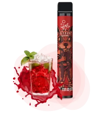 Elf Bar 2000 - Red Mojito (5% nic, Lux)