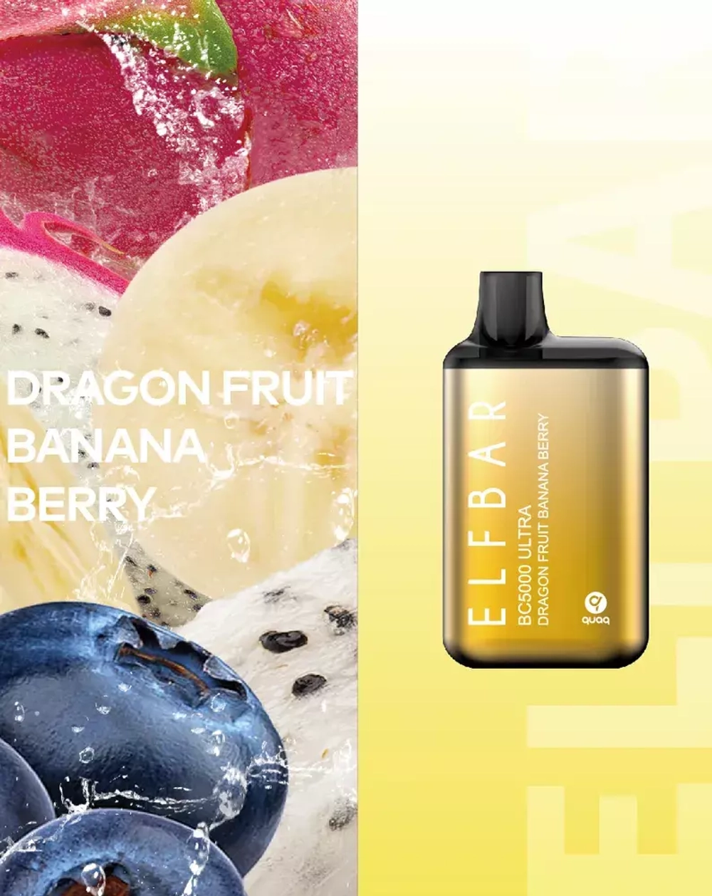 Elf Bar BC5000 Ultra - Dragon Fruit Banana Berry 5%