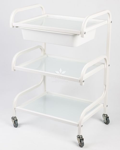 Косметологічний візок S3-l-w білий