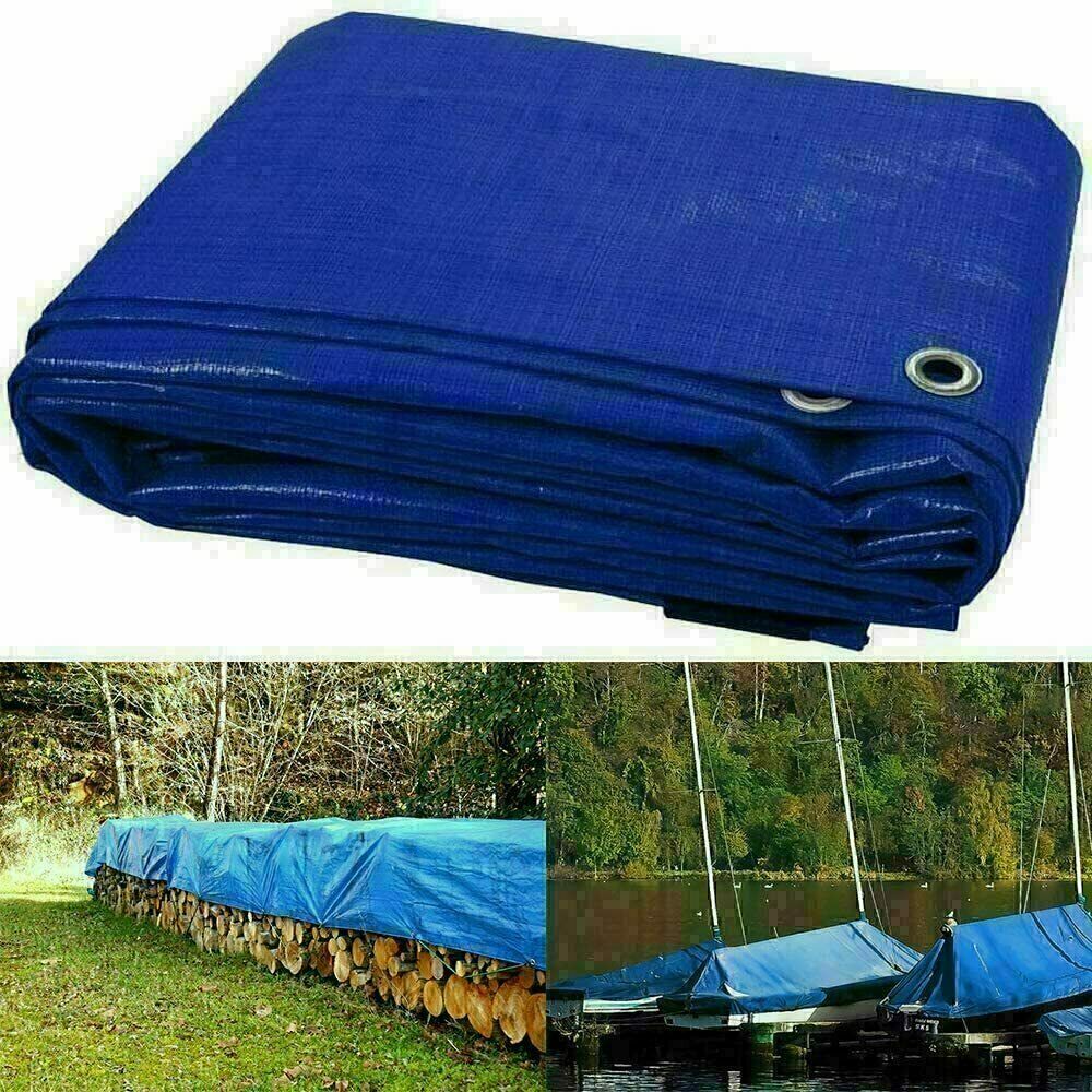 Тент 8х10 от дождя и снега, затеняющий 60г./м2. Ламинированный с кольцами.