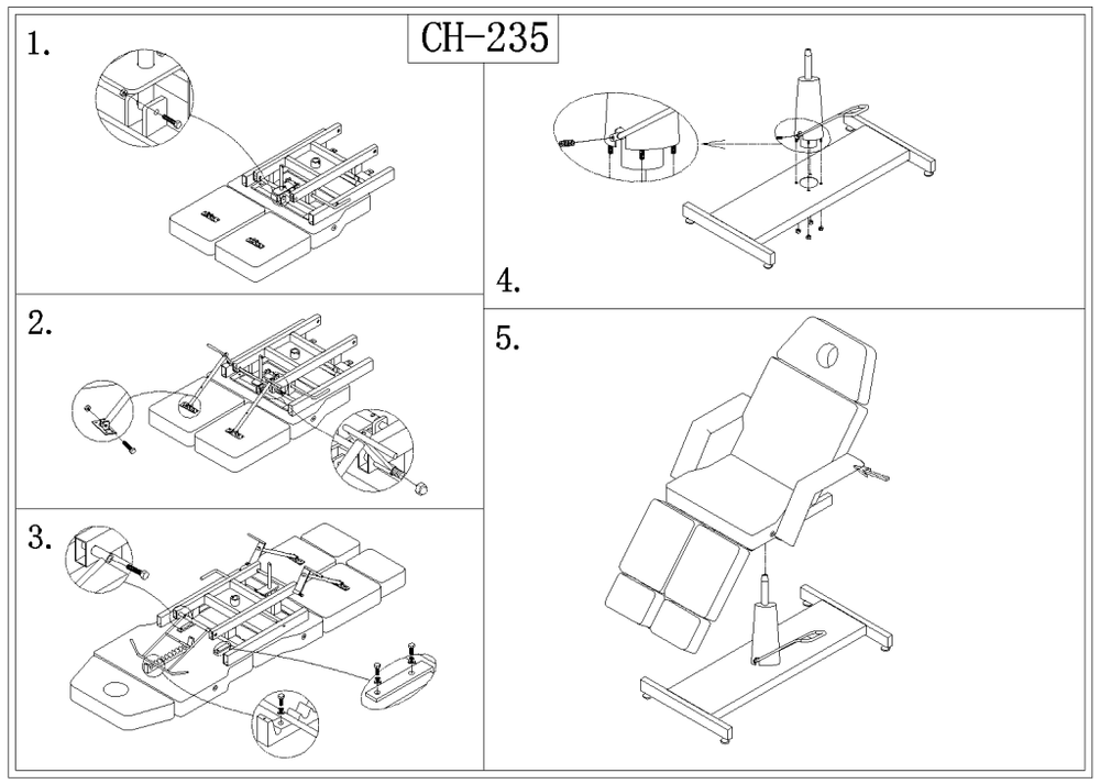 Педикюрно-косметологічне крісло 235