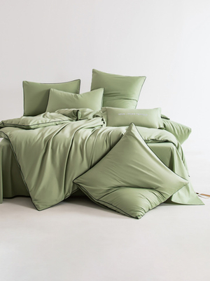 Комплект постельного белья Однотонный Сатин Элитный OCE012