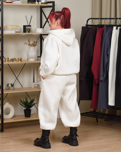 Брюки банани жіночі молочного кольору (арт. 2852500403)