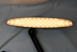 Настольная светодиодная бестеневая Led лампа на струбцине Starlet 9501, 24 Вт, черная
