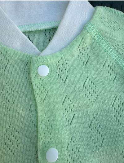 Боді з довгим рукавом, рібана трансфер ТМ "Happy ToT" (62 см)