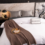 Пододеяльник Страйп Сатин Однотонный Отель белый 100% Хлопок 3x3 P3CTH037150210