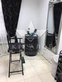 Складной стул для визажа Apolo 5 black