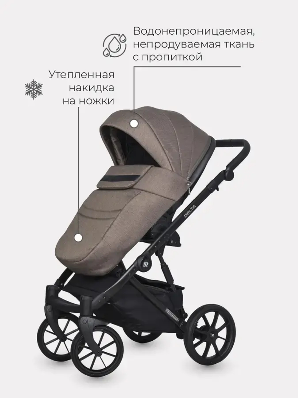 Універсальна коляска 2 в 1 Riko Delta