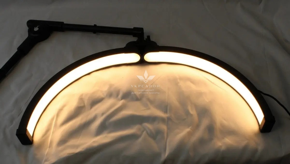 Бестеневая настольная LED-лампа F-550B, 32 Вт, черная