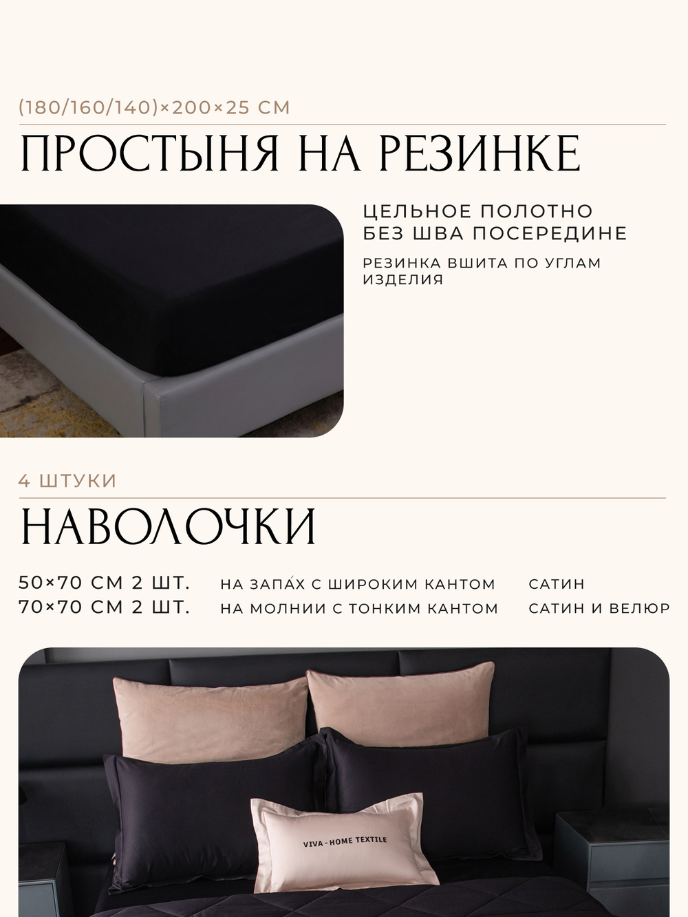 Комплект постельного белья Сатин Velvet Premium с Одеялом VP009