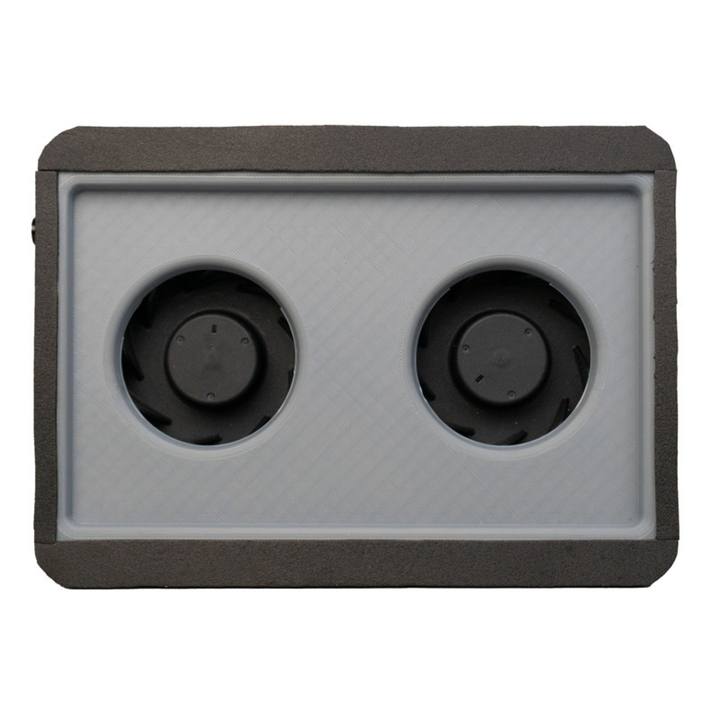 Вытяжка для маникюра врезная Ulka Tornado, цвет cерый (сетка металлик)