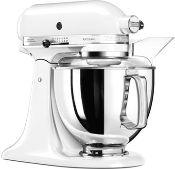 Планетарний міксер KitchenAid Artisan 5KSM175PSEWH з відкидним блоком білий