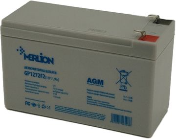 Акумуляторна батарея MERLION AGM 12 V 7.2 Ah (GP1272F2B)