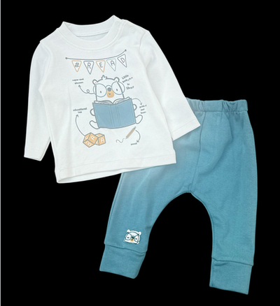 Костюм 2в1: реглан, штани "Read", бавовна, двунитка петля ТМ "Hippo"