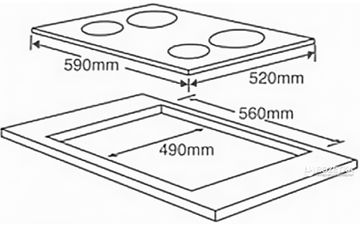 Варильна поверхня електрична INTERLINE VCE 633 BA