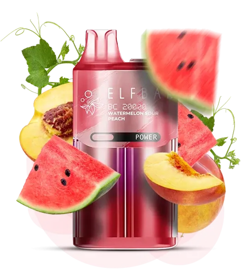 Elf Bar BC20000 - Watermelon Sour Peach (5% nic)