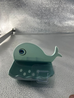 Мыльница Кит бирюзовый