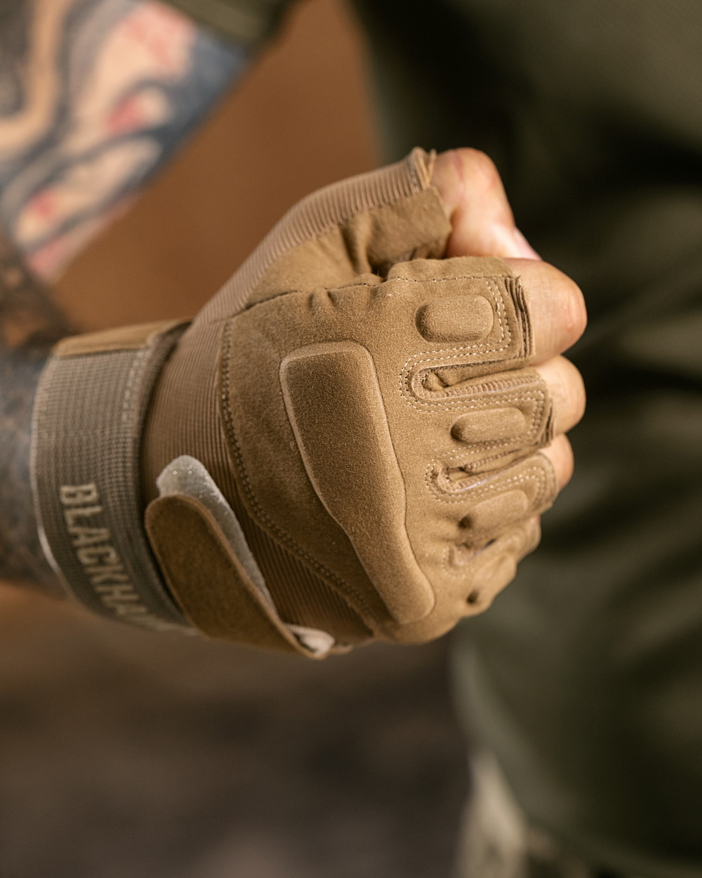 Рукавички тактичні без пальців койот (арт. 9062200202)