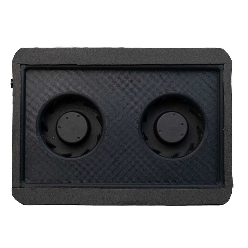 Вытяжка для маникюра врезная Ulka Tornado, цвет черный (сетка металлик)