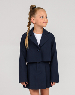 Жакет для девочки синий (арт. 2422400112)