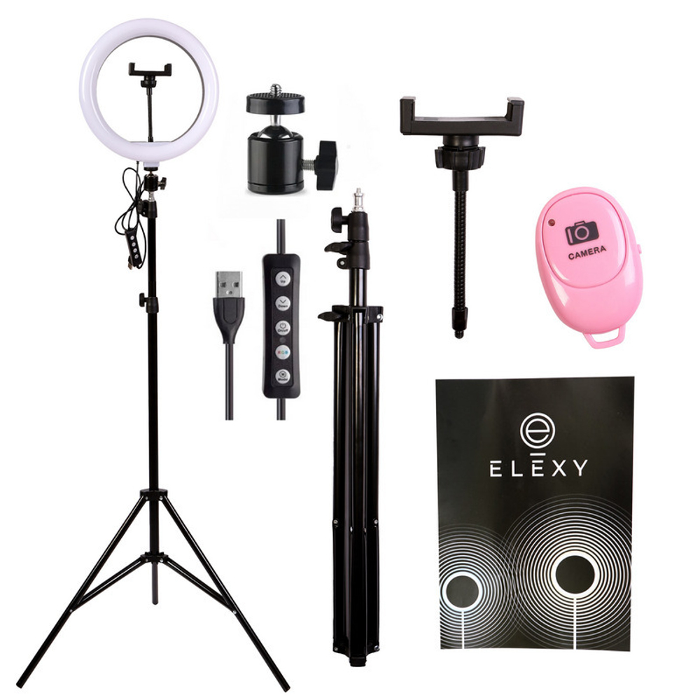 Кольцевая лампа Elexy 26 RGB c функцией работы от повербанка