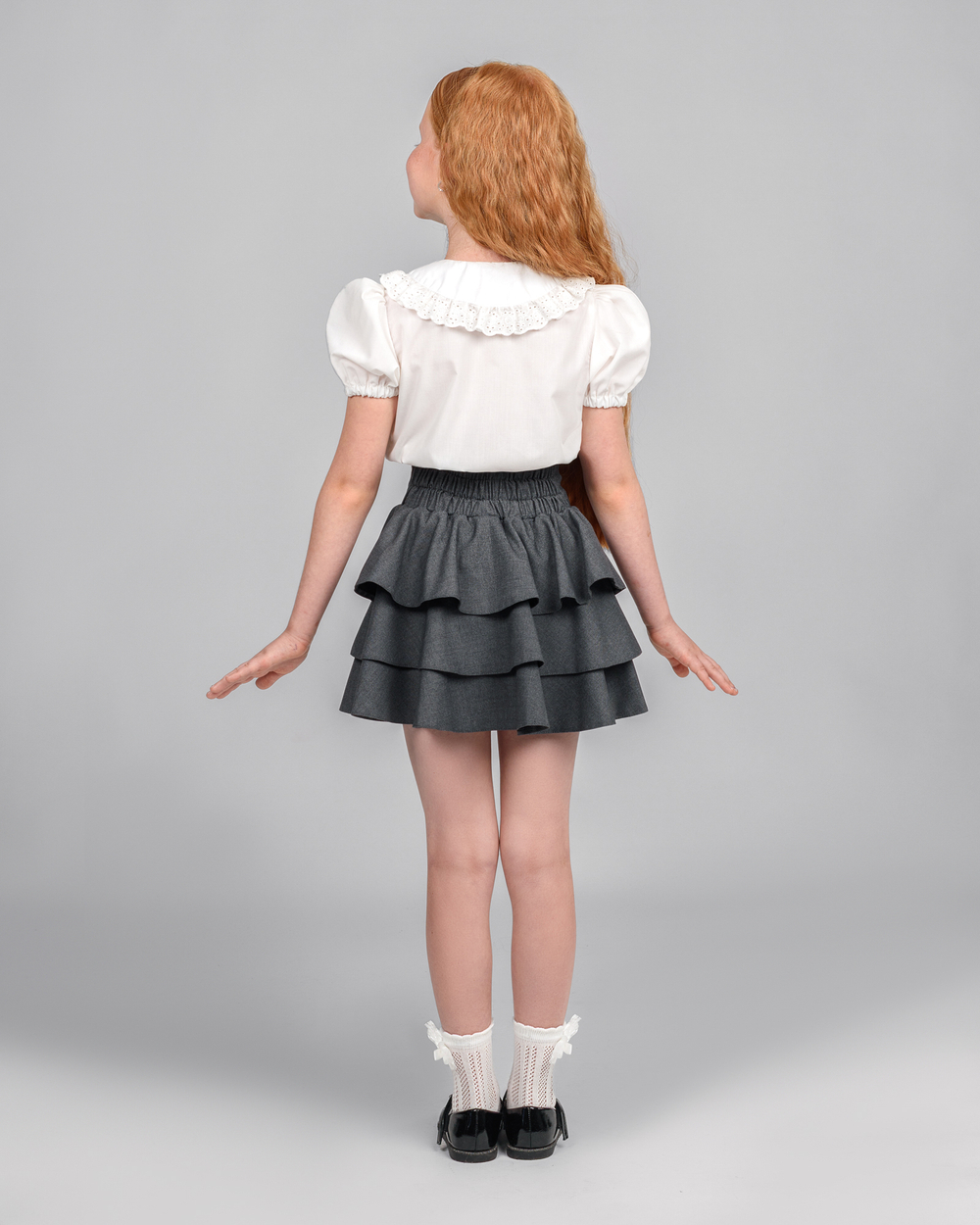 Юбка Slim Waist серая для девочки (арт. 3022501103)