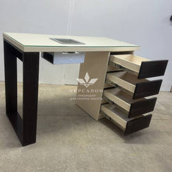 Маникюрный стол Mark SM-100 с вытяжкой и защитным стеклом